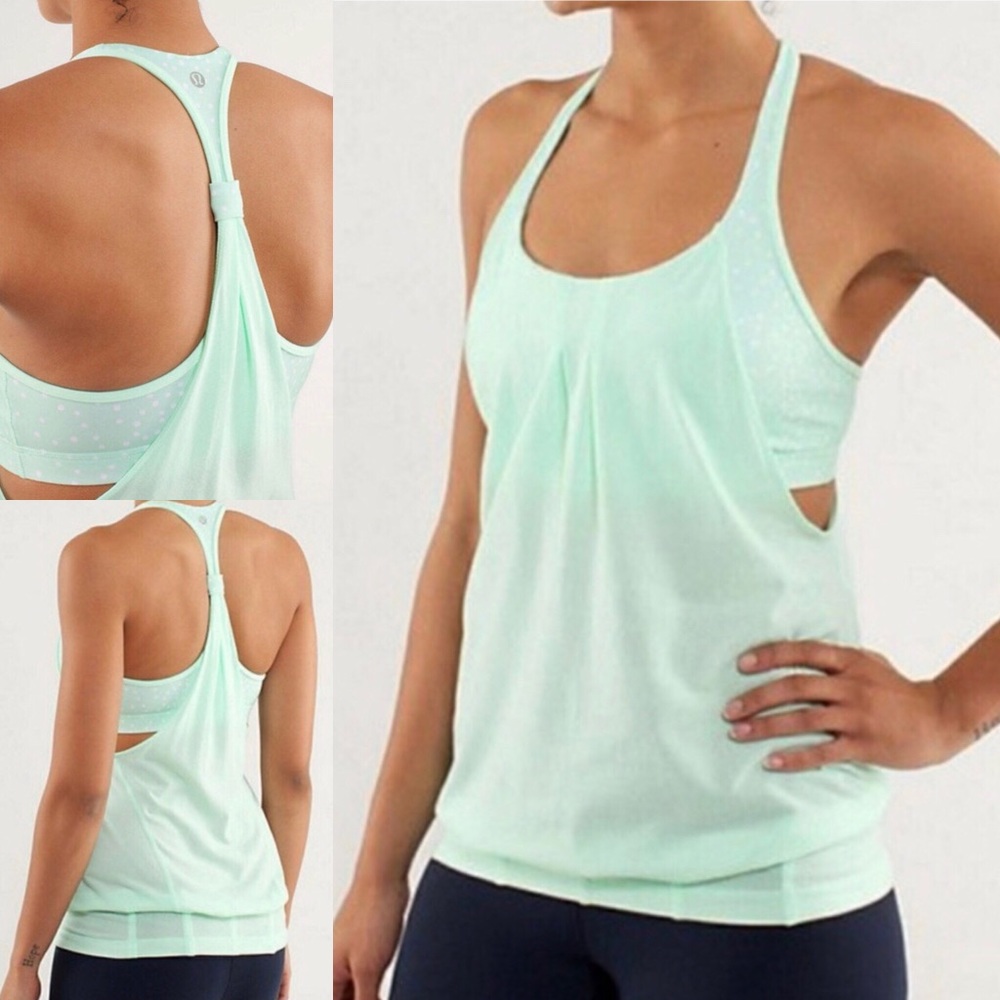 Lululemon Practice Freely Tank Mint